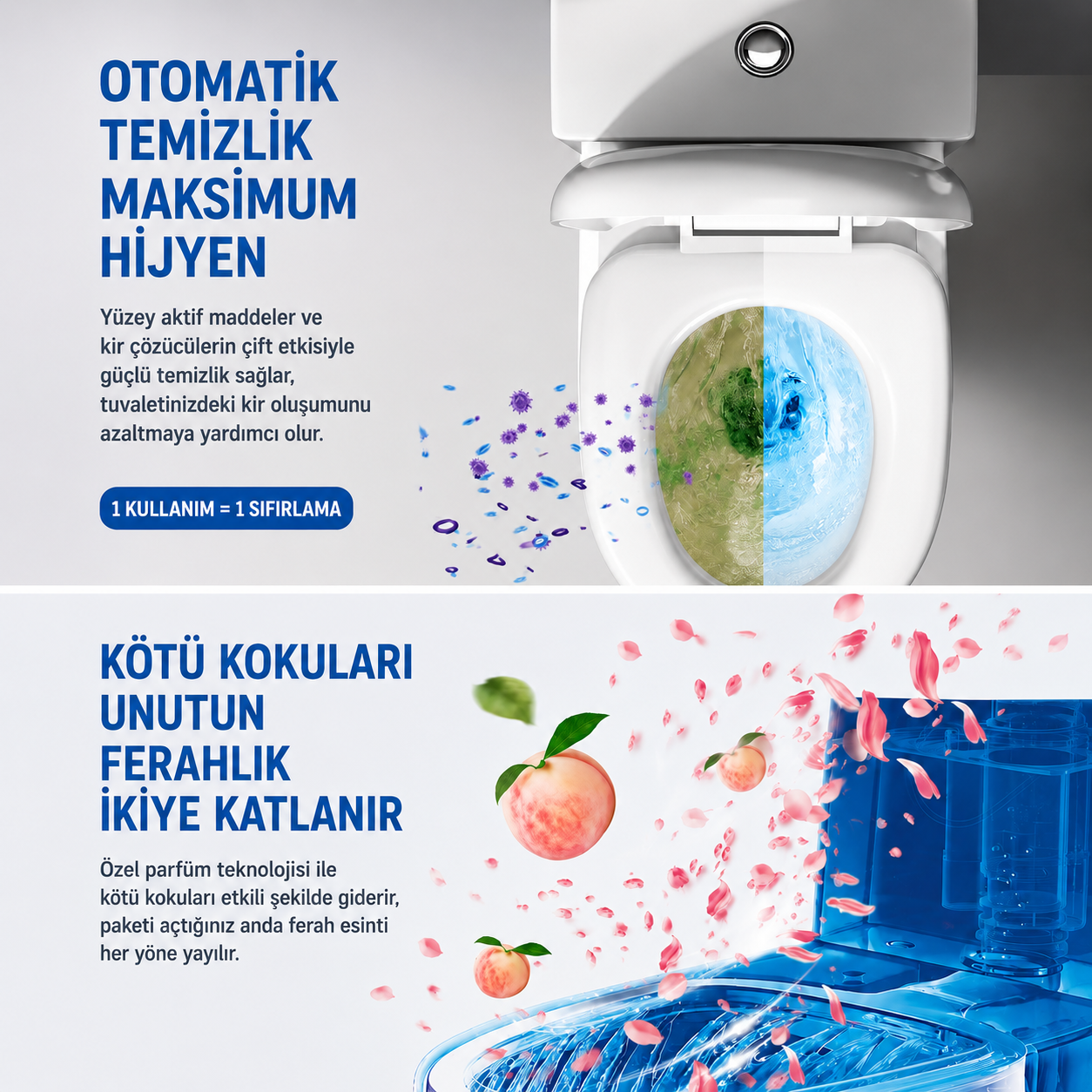Güçlü Otomatik Tuvalet Temizleyici™