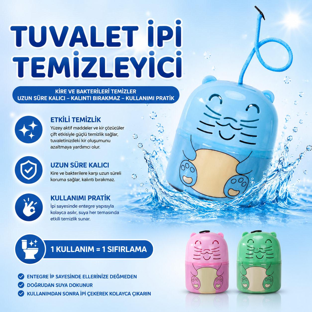 Güçlü Otomatik Tuvalet Temizleyici™