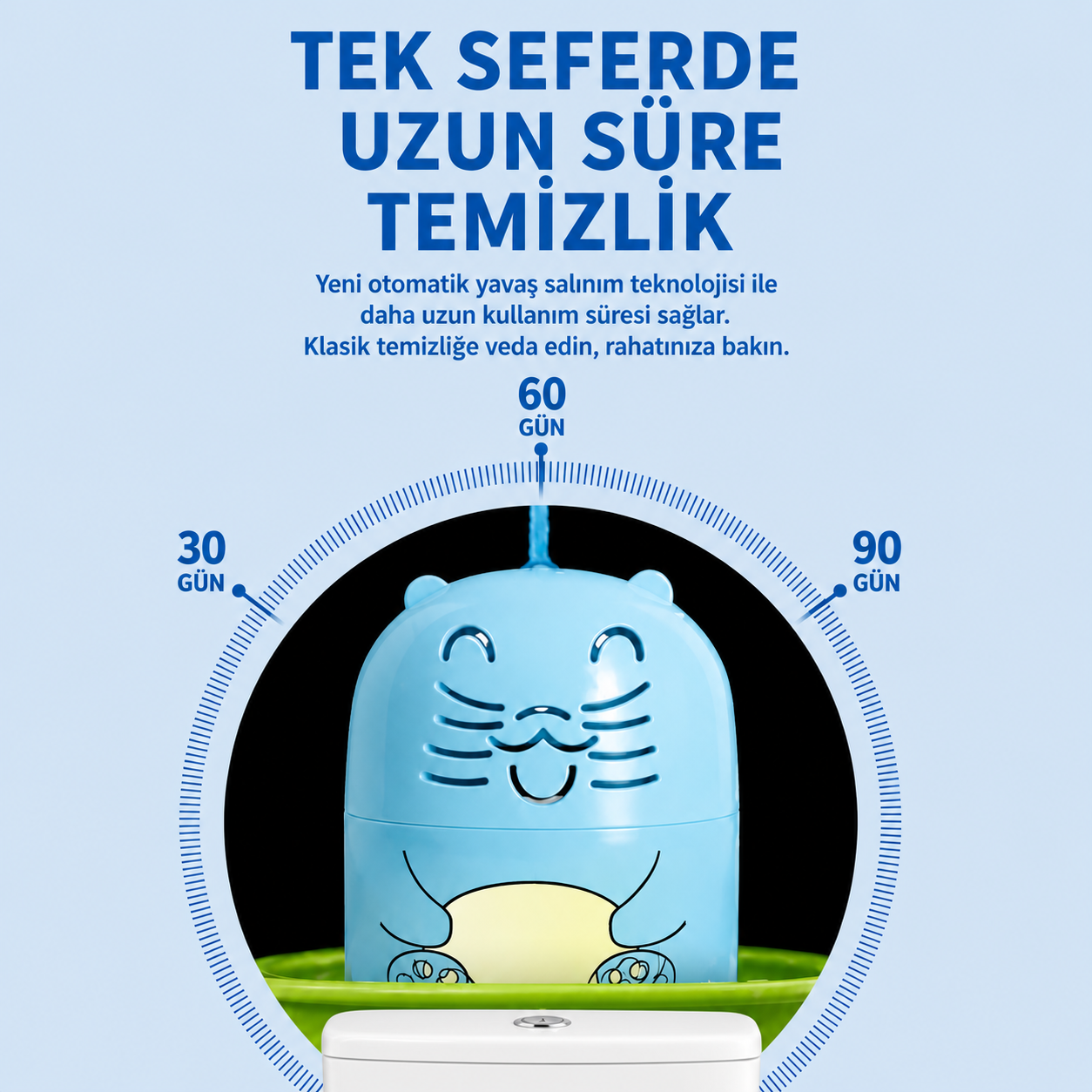 Güçlü Otomatik Tuvalet Temizleyici™